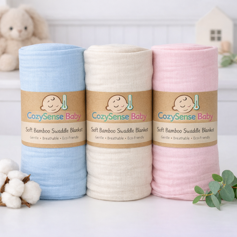 CozySense Bamboo Swaddle Blanket